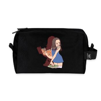 Emma Studenten - Recycelte Kulturtasche - Schwarz - Vorne