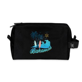 Bahamas vacances plage soleil - Trousse de toilette en tissu recyclé - noir - Devant