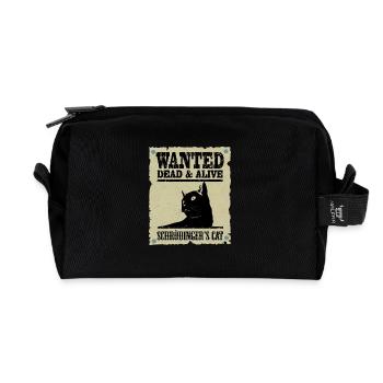 Schrödingers Katze gesucht. - Recycelte Kulturtasche - Schwarz - Vorne