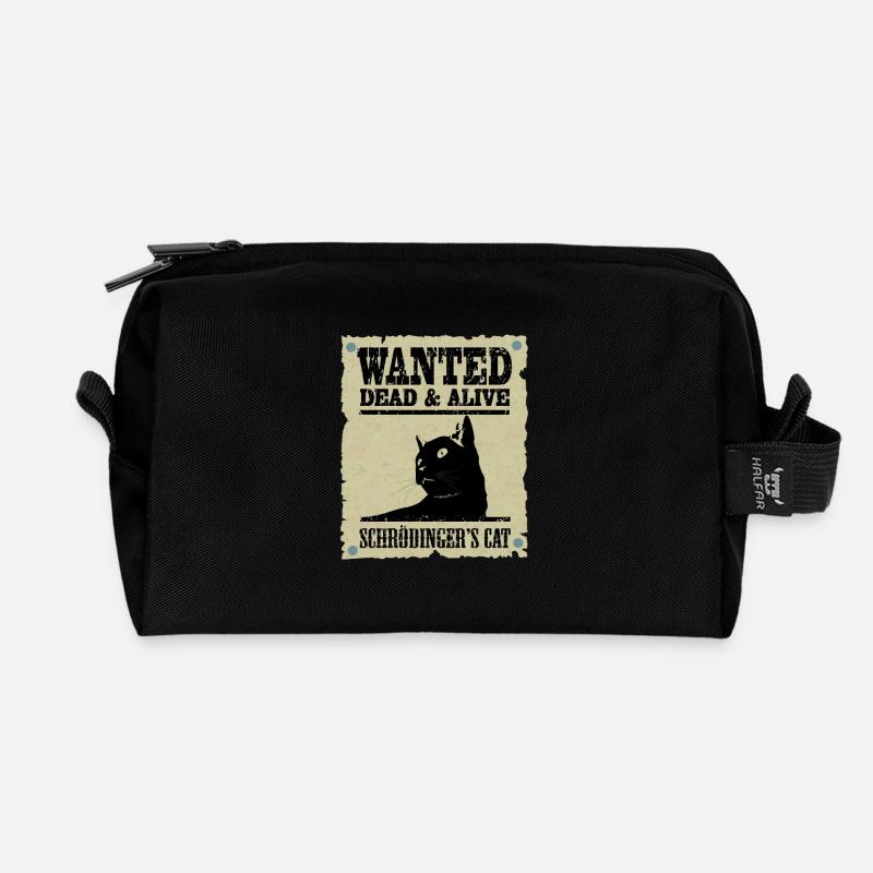 Schrödingers Katze gesucht. - Recycelte Kulturtasche - Schwarz