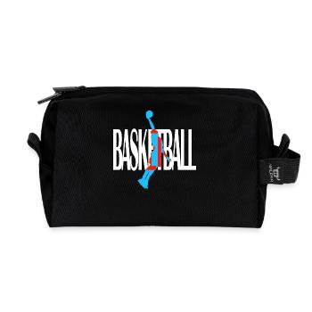 Basketball Geschenk Basketballer Basketballer - Recycelte Kulturtasche - Schwarz - Vorne