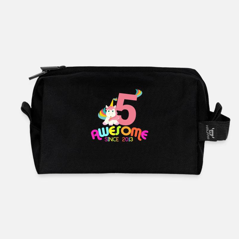 Super seit 2013 Einhorn Geburtstagsgeschenk - Recycelte Kulturtasche - Schwarz