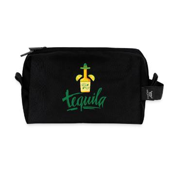 Tequila idée cadeau - Trousse de toilette en tissu recyclé - noir - Devant