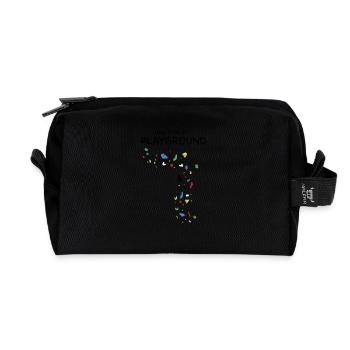 my kind of PLAYGROUND - The climbing wall T-shirt - Recycled Toiletry Zip Bag - black - Front