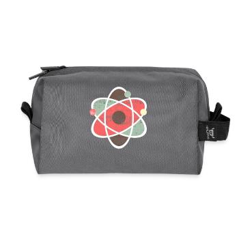 Atom Symbol Chemie Wissenschaft - Recycelte Kulturtasche - Anthrazit - Vorne