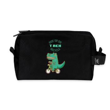 Strample ou en train de mourir - T-Rex bike - Trousse de toilette en tissu recyclé - noir - Devant