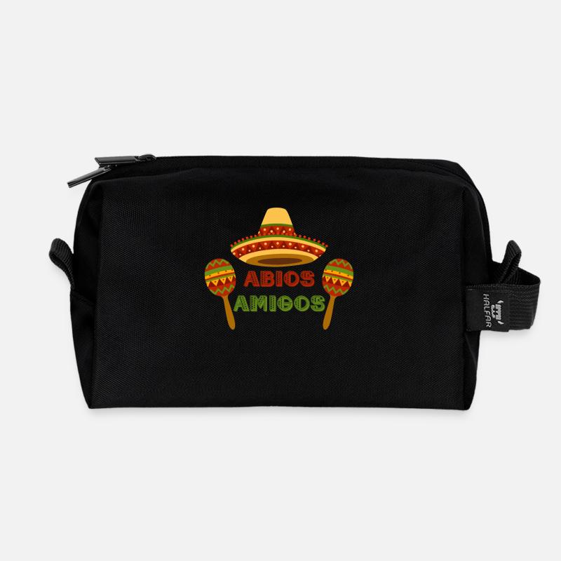 Abios Amigos - Abitur 2018 Abschluss Mexiko - Recycelte Kulturtasche - Schwarz