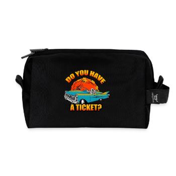 do you have a ticket astronaut 2 - Recycled Toiletry Zip Bag - black - Front
