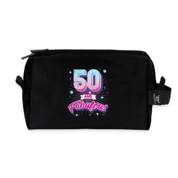 50. Geburtstag 50 Jahre Jahrgang 1968 Geschenk - Recycelte Kulturtasche - Schwarz - Vorne