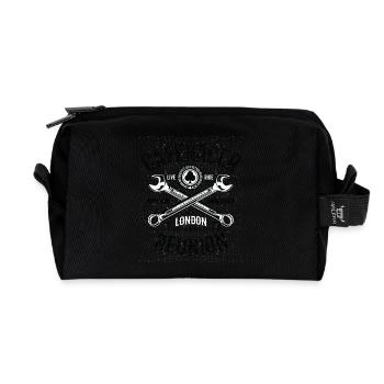 Caferacer Réunion - Trousse de toilette en tissu recyclé - noir - Devant