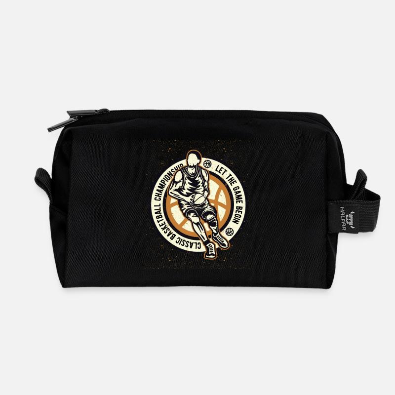 Classic Basketball Championship - Recycelte Kulturtasche - Schwarz
