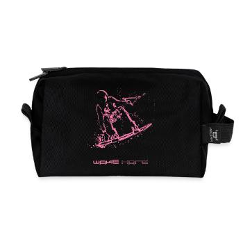wakeboarder - Recycled Toiletry Zip Bag - black - Front