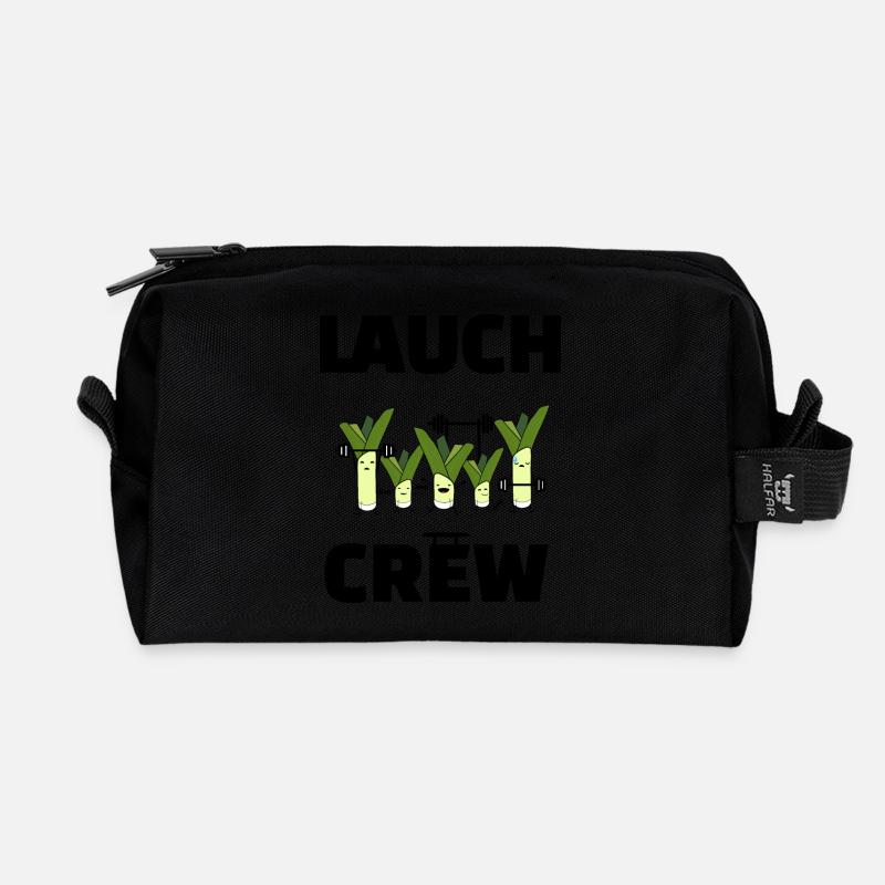 Lauch Crew Eine Gang aus Lauchs - Recycelte Kulturtasche - Schwarz
