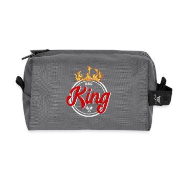 Grill König - BBQ King - Recycled Toiletry Zip Bag - anthracite - Front