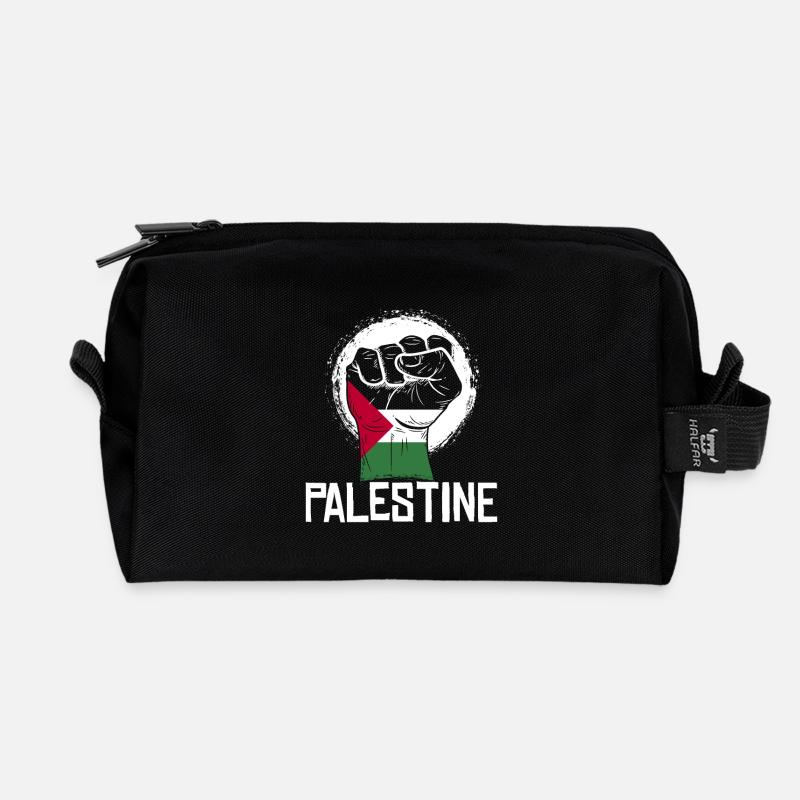 Palästina Faust Revolution Jerusalem Arabien Koran - Recycelte Kulturtasche - Schwarz