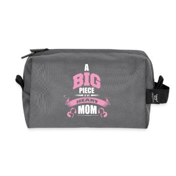 A Big Piece of my heart - Recycelte Kulturtasche - Anthrazit - Vorne