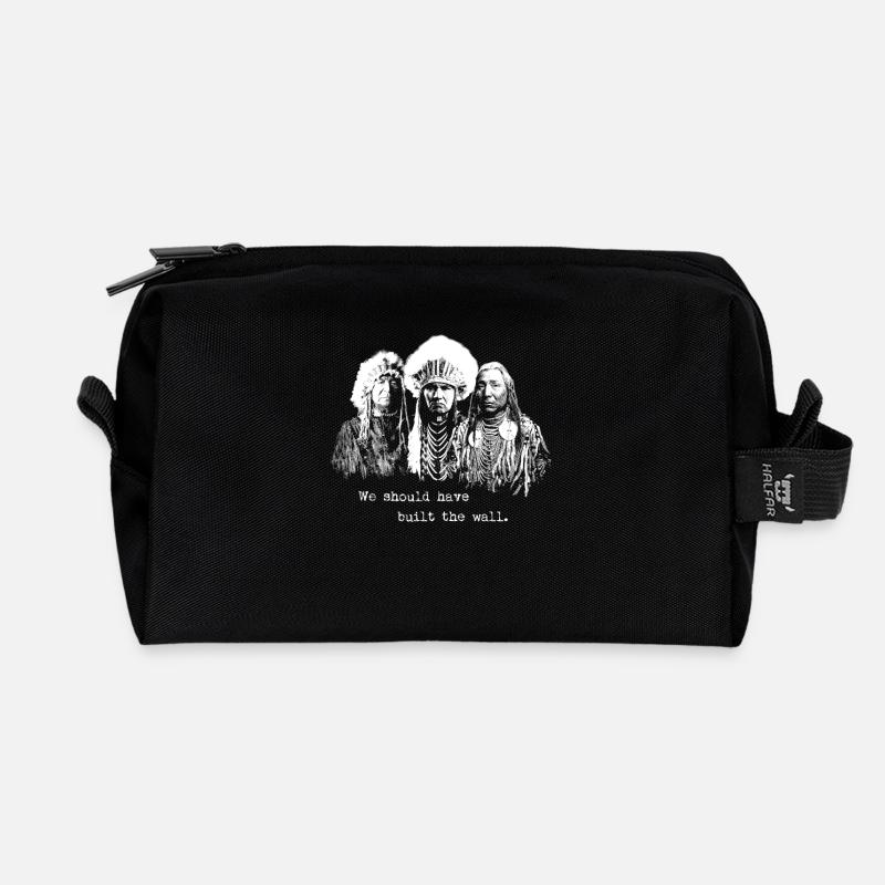 Immigration, Immigrant, Indianer, USA, Amerika - Recycelte Kulturtasche - Schwarz