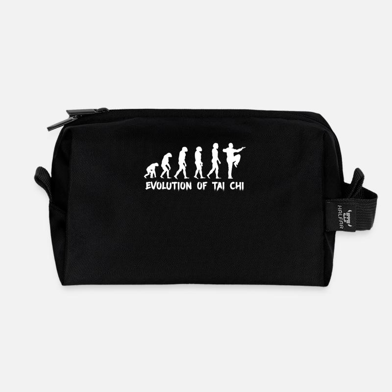 Evolution von Tai Chi - Recycelte Kulturtasche - Schwarz
