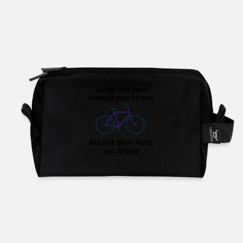 Fahrrad - Recycelte Kulturtasche - Schwarz