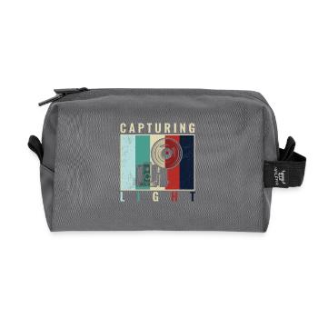 Capturing Light - paparazzi photo editor - Recycled Toiletry Zip Bag - anthracite - Front