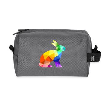 Hase - Recycelte Kulturtasche - Anthrazit - Vorne