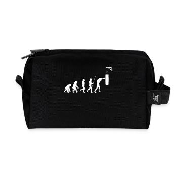 Evolution Boxer Geschenk Boxing Boxhandschuhe - Recycelte Kulturtasche - Schwarz - Vorne