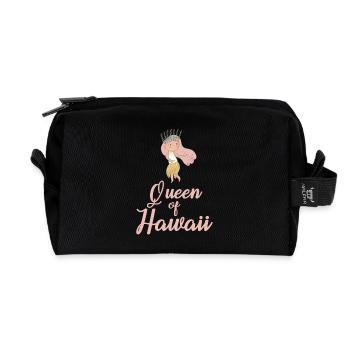 Hawaii Königin - Recycelte Kulturtasche - Schwarz - Vorne