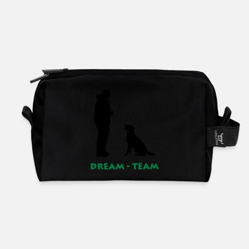 Dream-Tream - Recycelte Kulturtasche - Schwarz