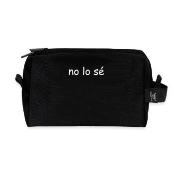 No Lo Sé Spanisch ich weiß es nicht keine Ahnung - Recycelte Kulturtasche - Schwarz - Vorne