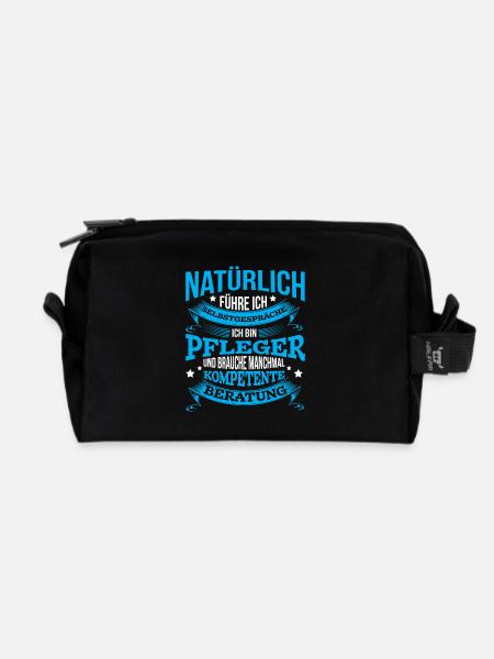 Lustiges T-Shirt für Pfleger und Krankenpfleger - Recycelte Kulturtasche - Schwarz