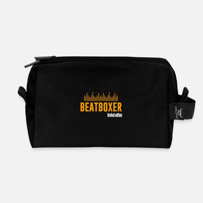 Beatboxer - limitierte Edition - Recycelte Kulturtasche - Schwarz