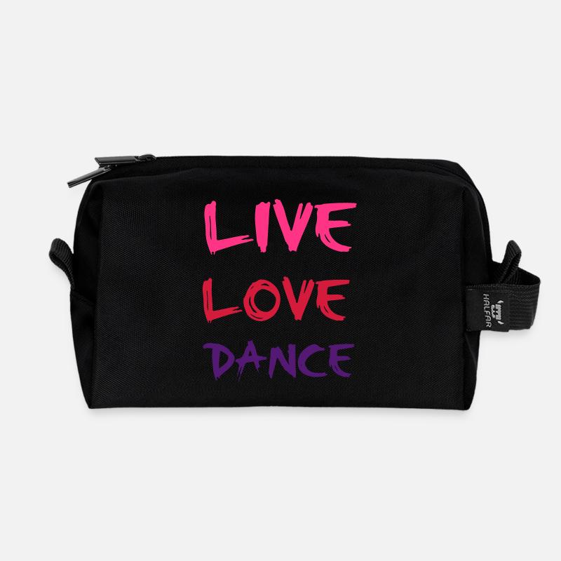Dance - Recycelte Kulturtasche - Schwarz