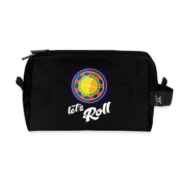 Vibrant Roulette Inspiration - Recycled Toiletry Zip Bag - black - Front
