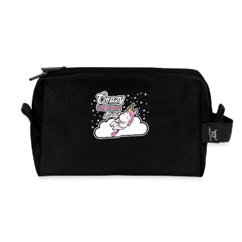 Folle Licorne Dame Dormant Licorne - Trousse de toilette en tissu recyclé - noir - Devant