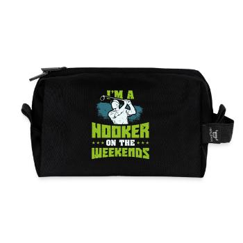 golf - Trousse de toilette en tissu recyclé - noir - Devant