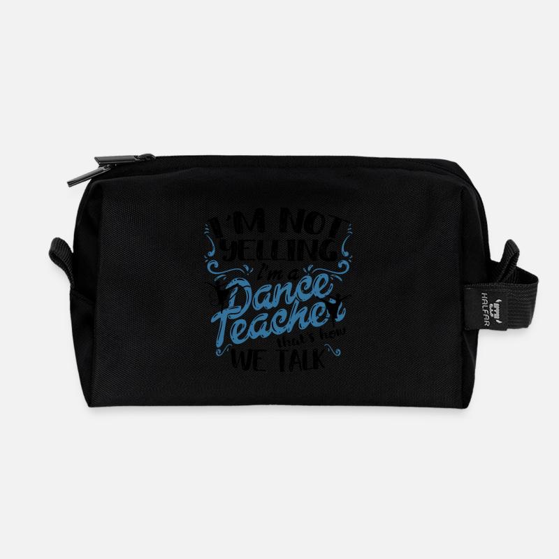 Professeur de danse Professeur de danse I’m A Dance Teacher - Trousse de toilette en tissu recyclé - noir