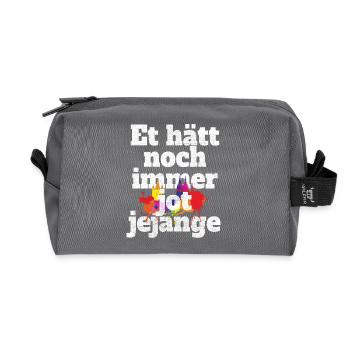 Et Hätt Toujours Jot Jejange Kölsch Cologne - Trousse de toilette en tissu recyclé - anthracite - Devant