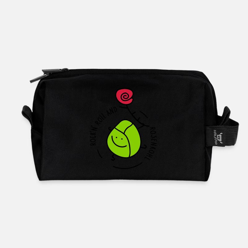 Rock and Roll - Recycelte Kulturtasche - Schwarz