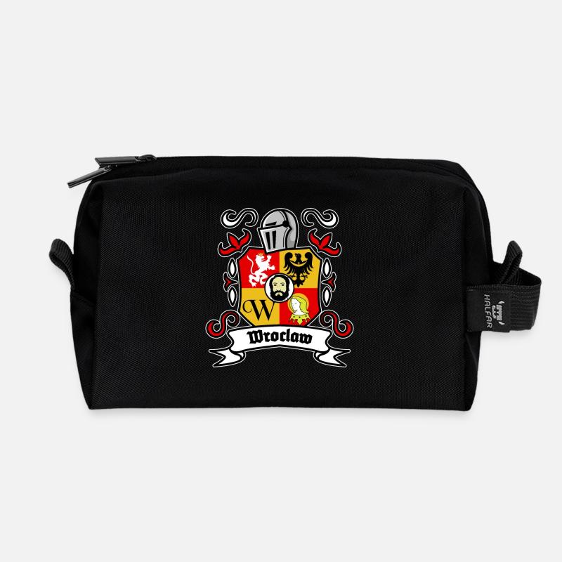 Breslau - Polen - Recycelte Kulturtasche - Schwarz