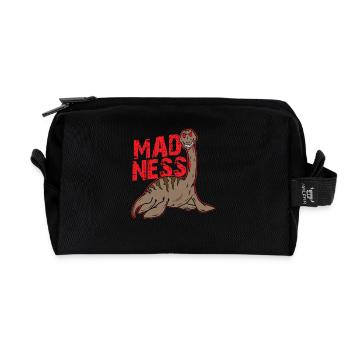 Loch Ness Monster Nessi Madness - Recycelte Kulturtasche - Schwarz - Vorne