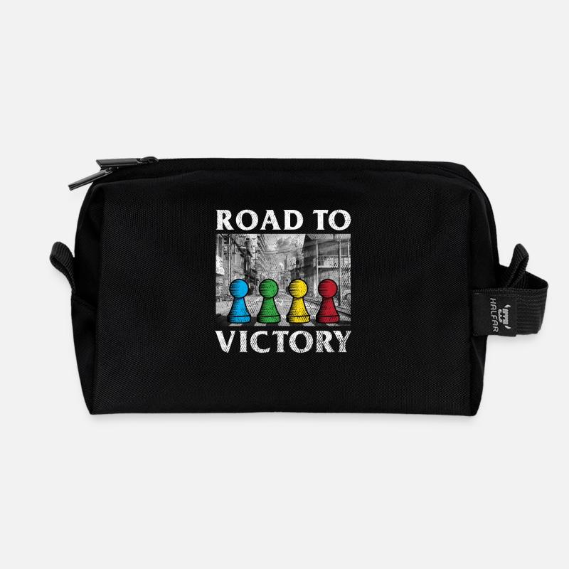Brettspiele Road to Victory - Recycelte Kulturtasche - Schwarz