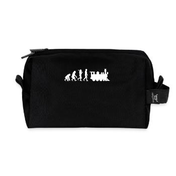 Locomotive Evolution - Recycled Toiletry Zip Bag - black - Front