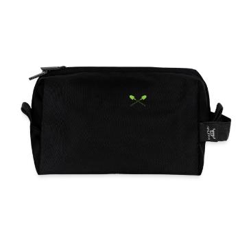 Gartenbau Schaufel Gärtner Landschaftsbau Pocket - Recycelte Kulturtasche - Schwarz - Vorne