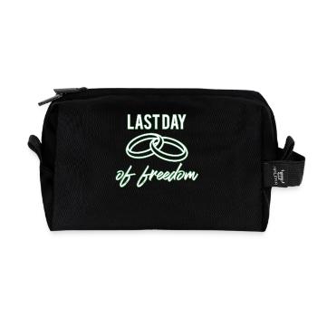 Bachelor - Recycled Toiletry Zip Bag - black - Front