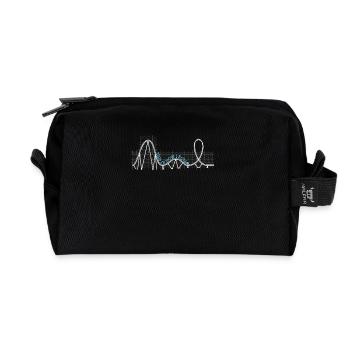 Achterbahn This is how I roll - Recycelte Kulturtasche - Schwarz - Vorne