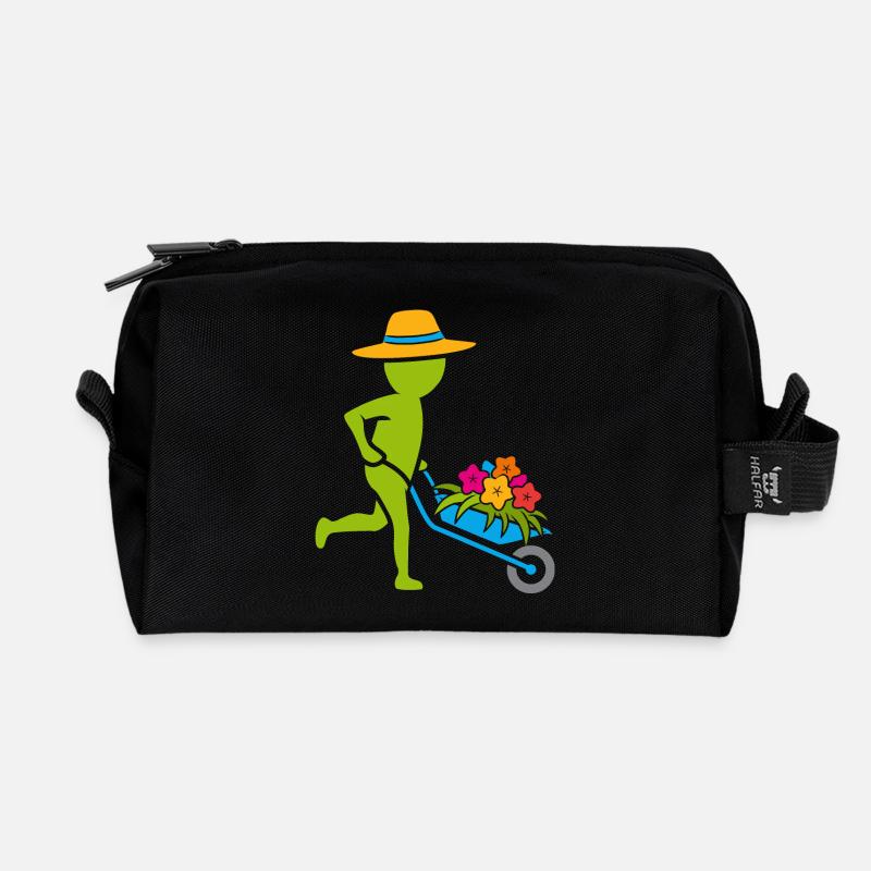 Gärtner / Gärtnerin - bunt - Recycelte Kulturtasche - Schwarz