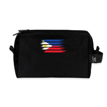 Drapeau des Philippines - Trousse de toilette en tissu recyclé - noir - Devant