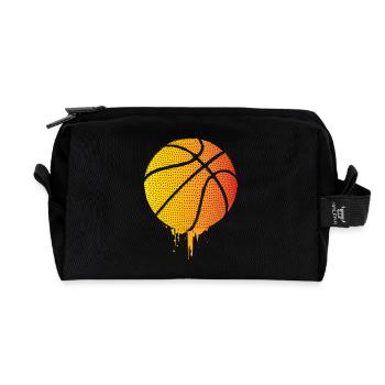 Basketballer - Basketball - BBall - Basket Ball - Recycelte Kulturtasche - Schwarz - Vorne