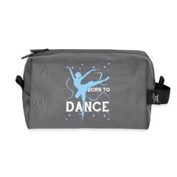 Danse née pour danser - Trousse de toilette en tissu recyclé - anthracite - Devant