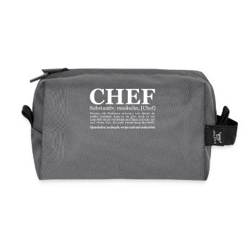 lustiges Chef Geschenk stolzer Chef Idee - Recycelte Kulturtasche - Anthrazit - Vorne